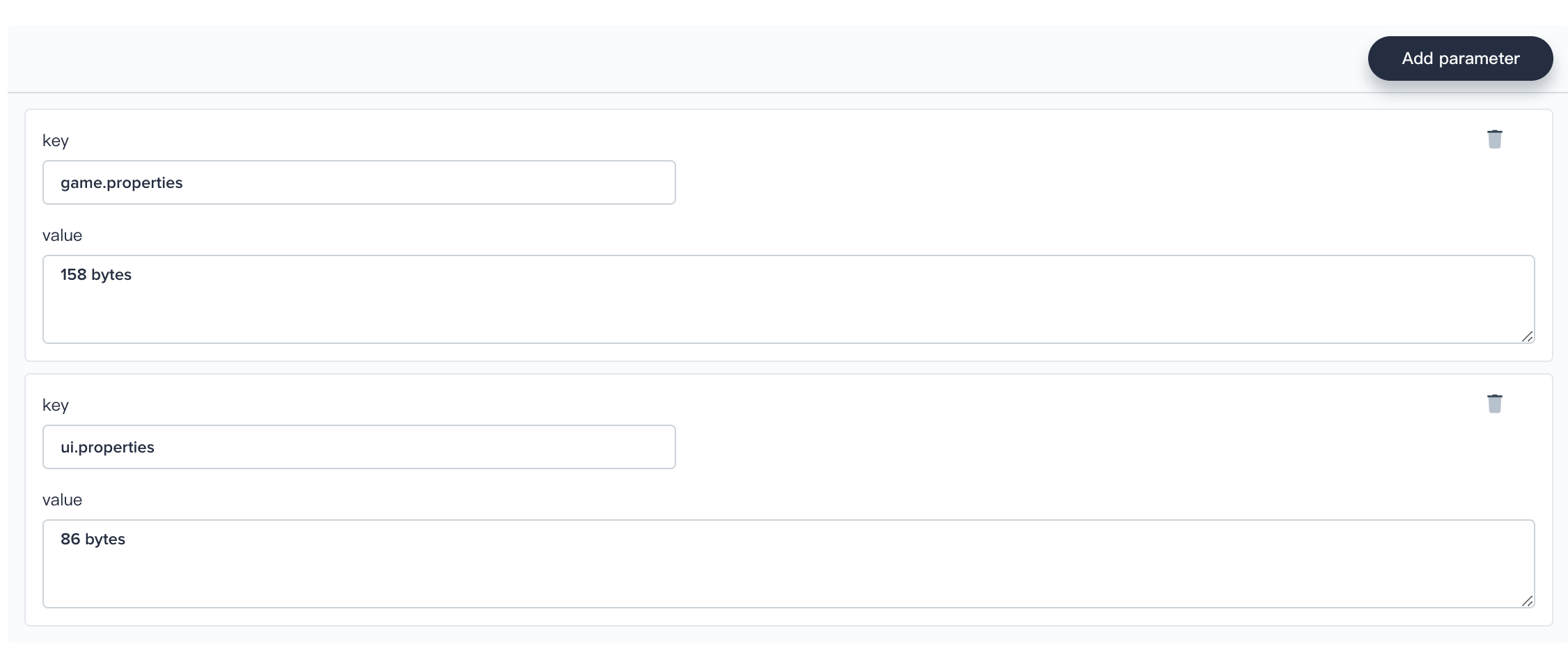 ConfigMap Settings