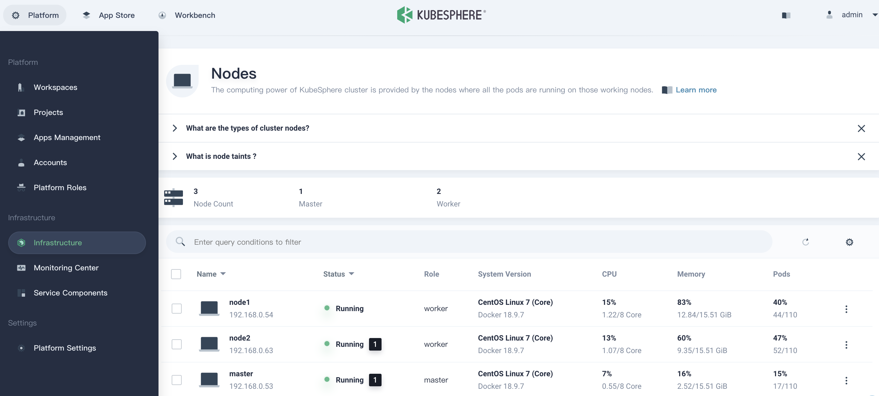 Set CI Node for Dependency Cache | KubeSphere Documents